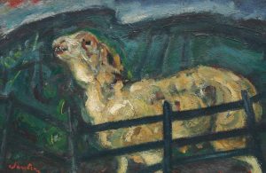 Chaim Soutine, Sheep Behind a Fence, (circa 1940)