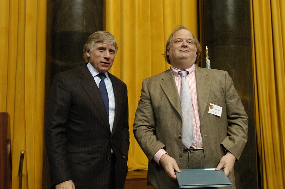 Jonathan Gold receiving his 2007 Pulitzer Prize in Criticism