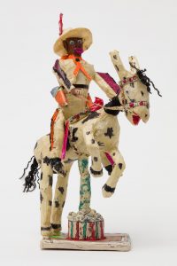 Willard Hill, Untitled (Cowboy Orange Fringe Riding Horse)