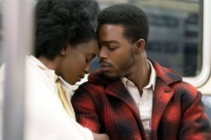 Kiki Layne and Stephan James in If Beale Street Could Talk, reviewed at Riot Material magazine