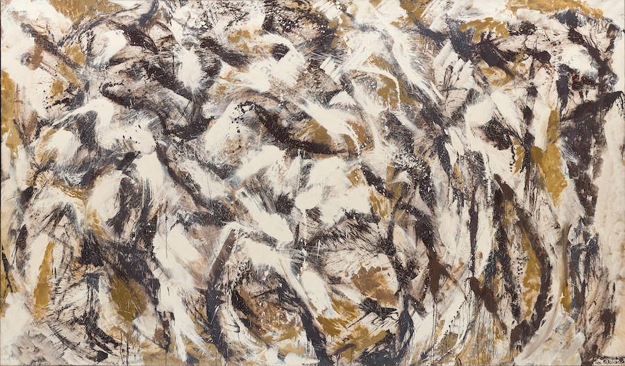 Lee Krasner, Polar Stampede, 1960. Lee Krasner: Living Colour is reviewed at Riot Material Magazine.