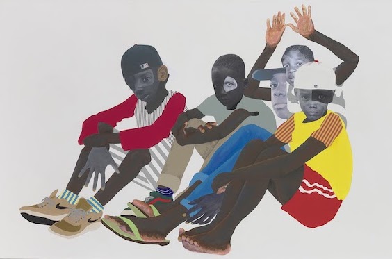 Deborah Roberts' Native Sons: Many thousands gone, at Susanne Vielmetter Los Angeles, is reviewed at Riot Material, LA's premier art magazine