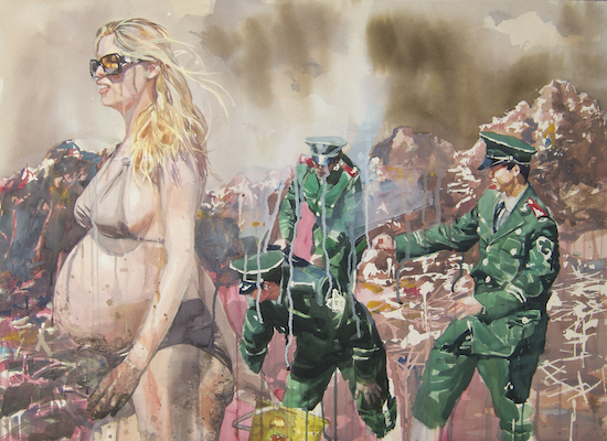 Austin Stiegemeier, "The Global Community." An interview with Stiegemeier is at Riot Material, LA's premier art magazine.