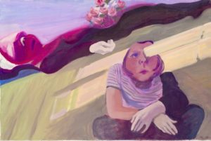 Maria Lassnig's Beam in The Eye/Mourning Hands. At Riot Material, LA's premier magazine for art.