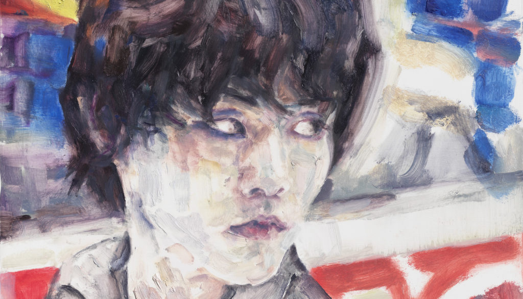 Practice (Yuzuru Hanyu) by Elizabeth Peyton, 2018 (detail)