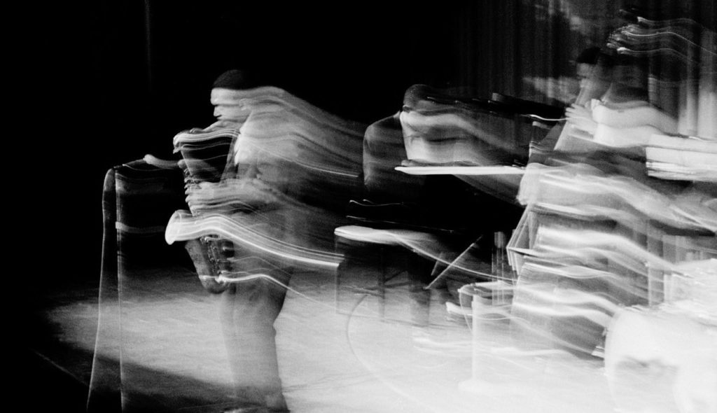 John Coltrane and his Classic Quartet. Coltrane's Blue World is reviewed at Riot Material, LA's premier magazine for Art and Jazz.