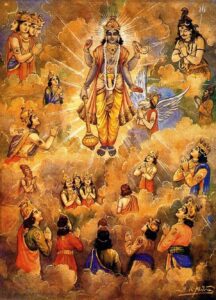 Lord Krishna and the Devas