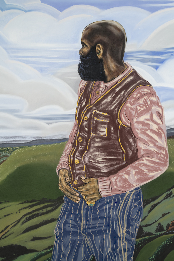 Toyin Ojih Odutola's wonderful exhibition, A Countervailing Theory, at Barbican Centre, London, is reviewed at Riot Material Magazine