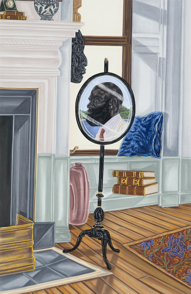 Toyin Ojih Odutola's wonderful exhibition, A Countervailing Theory, at Barbican Centre, London, is reviewed at Riot Material Magazine