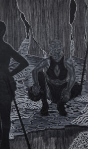 Toyin Ojih Odutola's wonderful exhibition, A Countervailing Theory, at Barbican Centre, London, is reviewed at Riot Material Magazine