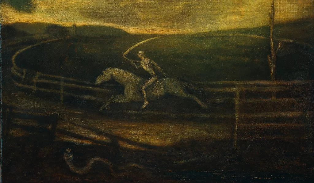 Albert Pinkham Ryder, The Race Track (Death on a Pale Horse), (c. 1896–1908)