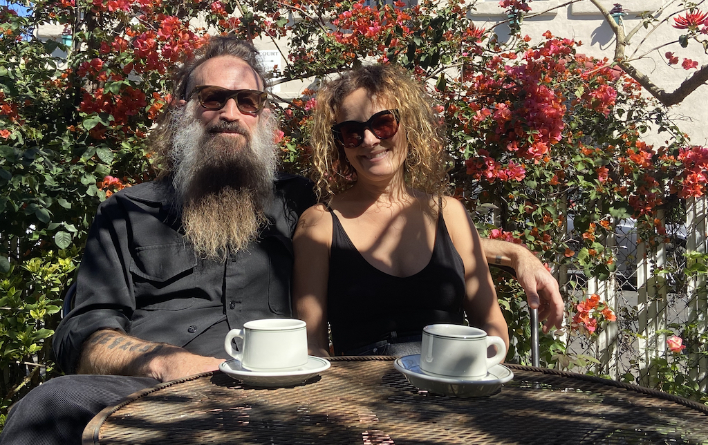 In the Garden, with C von Hassett and Rachel Reid Wilkie. At Riot Material