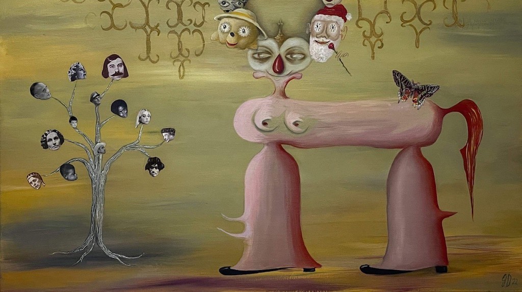 Georganne Deen, How to prepare people for your weirdness (Painting for a gifted child) 2022